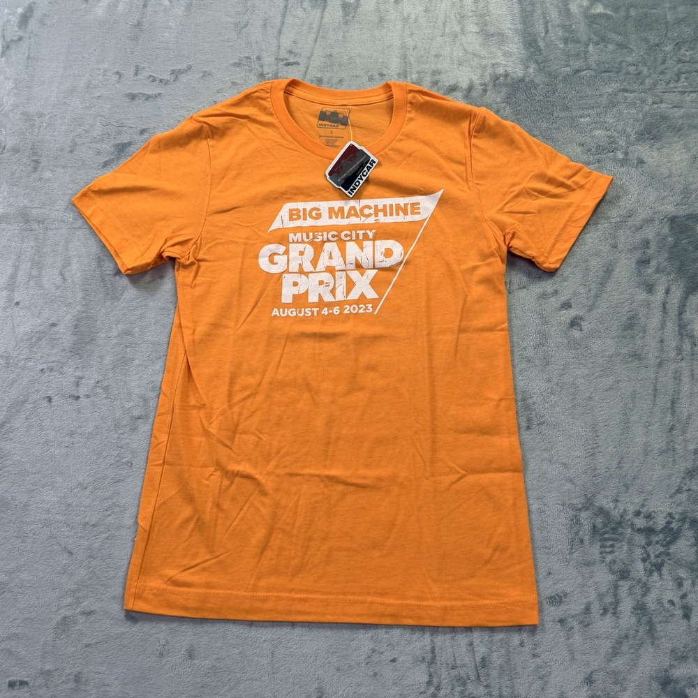 IndyCar Big Machine Music City Grand Prix 2023 Orange Graphic T-Shirt Mens S